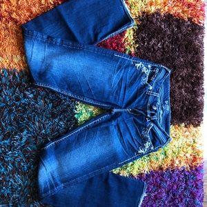 Silver Embroidered Jeans